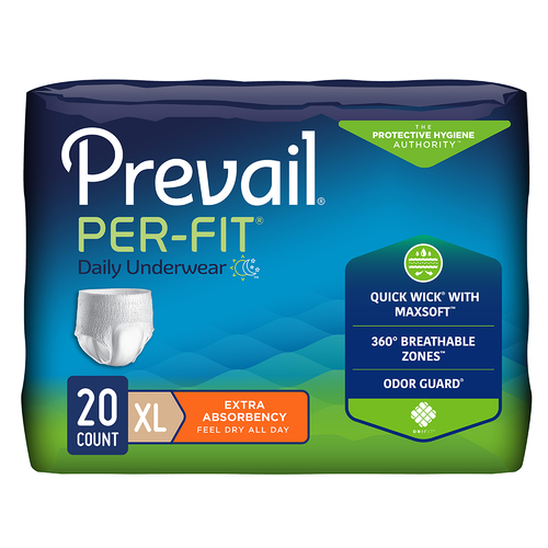 Prevail Incontinence Per-Fit Protective Underwear for Men & Women