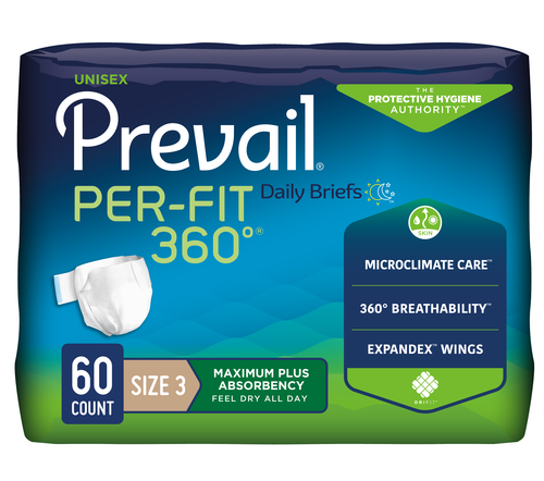 Prevail Per-Fit 360 Incontinence Briefs for Men & Women