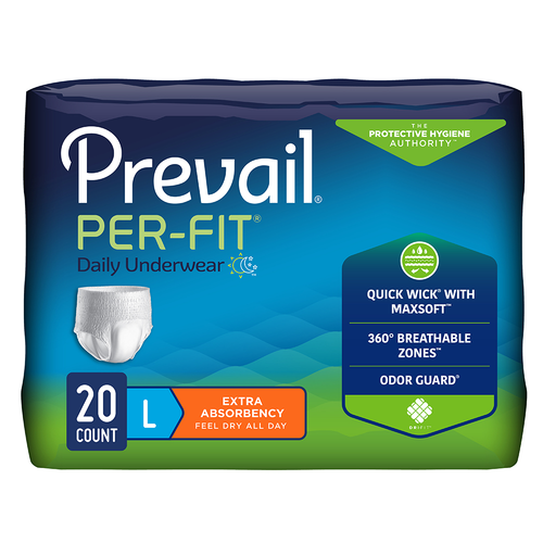 Prevail Incontinence Per-Fit Protective Underwear for Men & Women