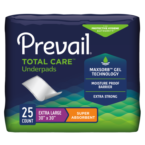 Prevail Incontinence Underpads, Super Absorbent