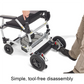 Journey Zoomer Folding Power Chair can be easily disassembled without tools