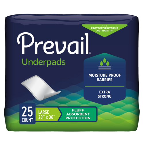 Prevail Incontinence Fluff Underpads